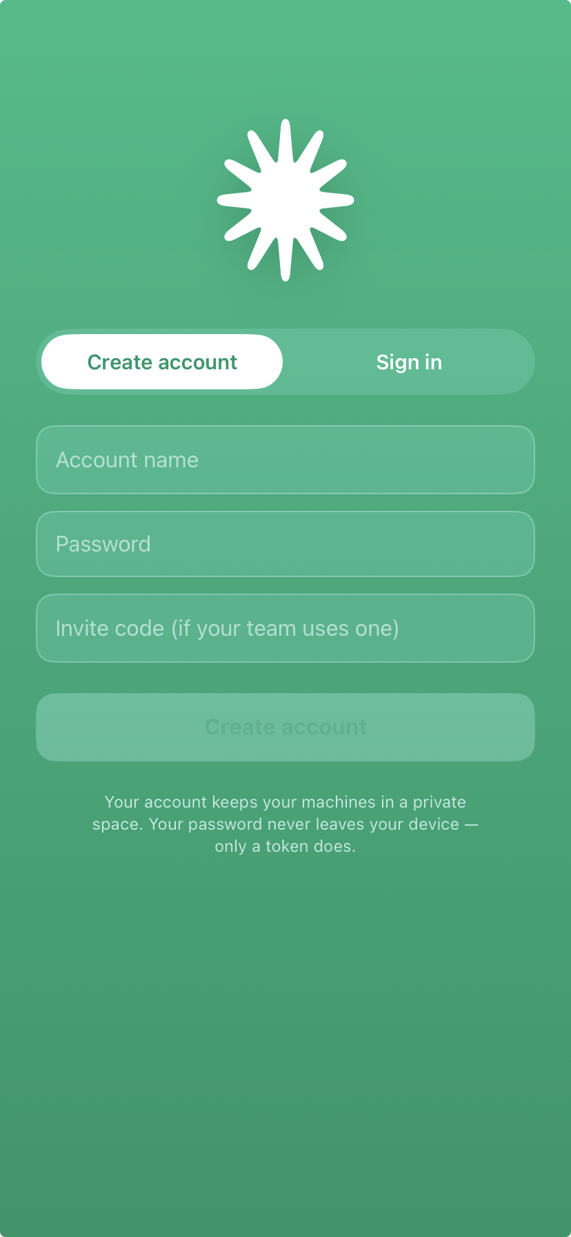 One account. It exists to find your own machines, and nothing else.